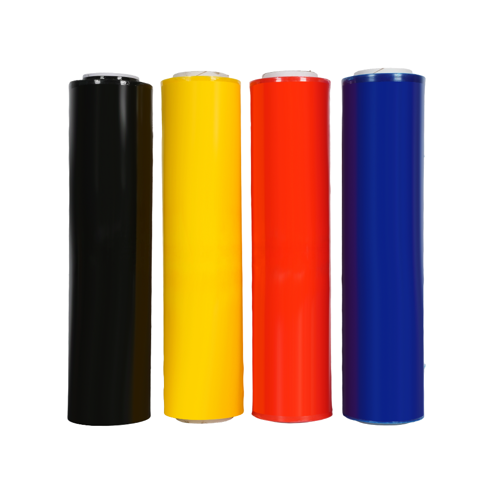0,015MM-0,045MM Tjocklek Färgad stretchomslag